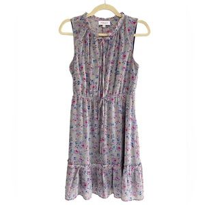 GILLI Sleeveless Peasant Ruffle Floral Dress - Size Small